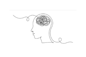 brain with thoughts
